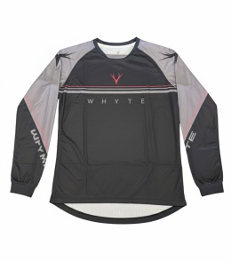 Whyte Koszulka długi rękaw Trail MTB szaro-różowa, rozmiar M