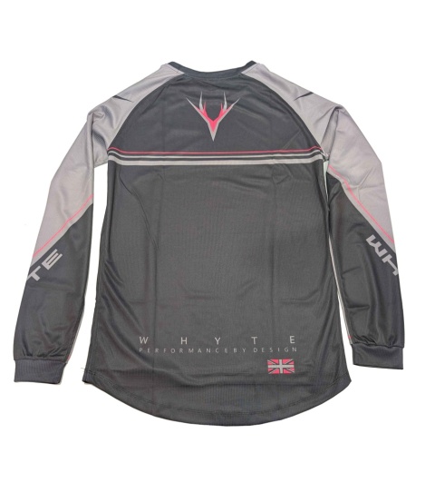 Whyte Koszulka długi rękaw Trail MTB szaro-różowa, rozmiar M